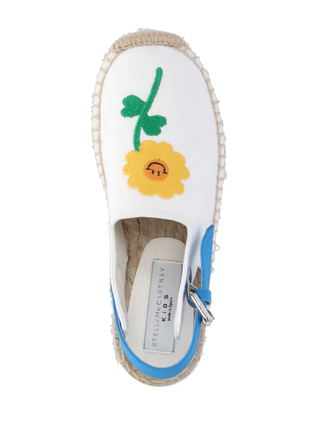 Stella Mccartney Kids Floral Embroidered Slingback Sandals