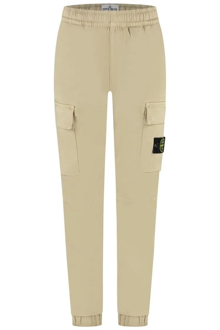 Stone Island Junior Compass Patch Cargo Pants