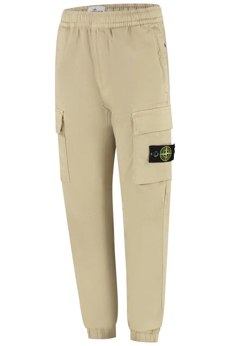 Stone Island Junior Compass Patch Cargo Pants
