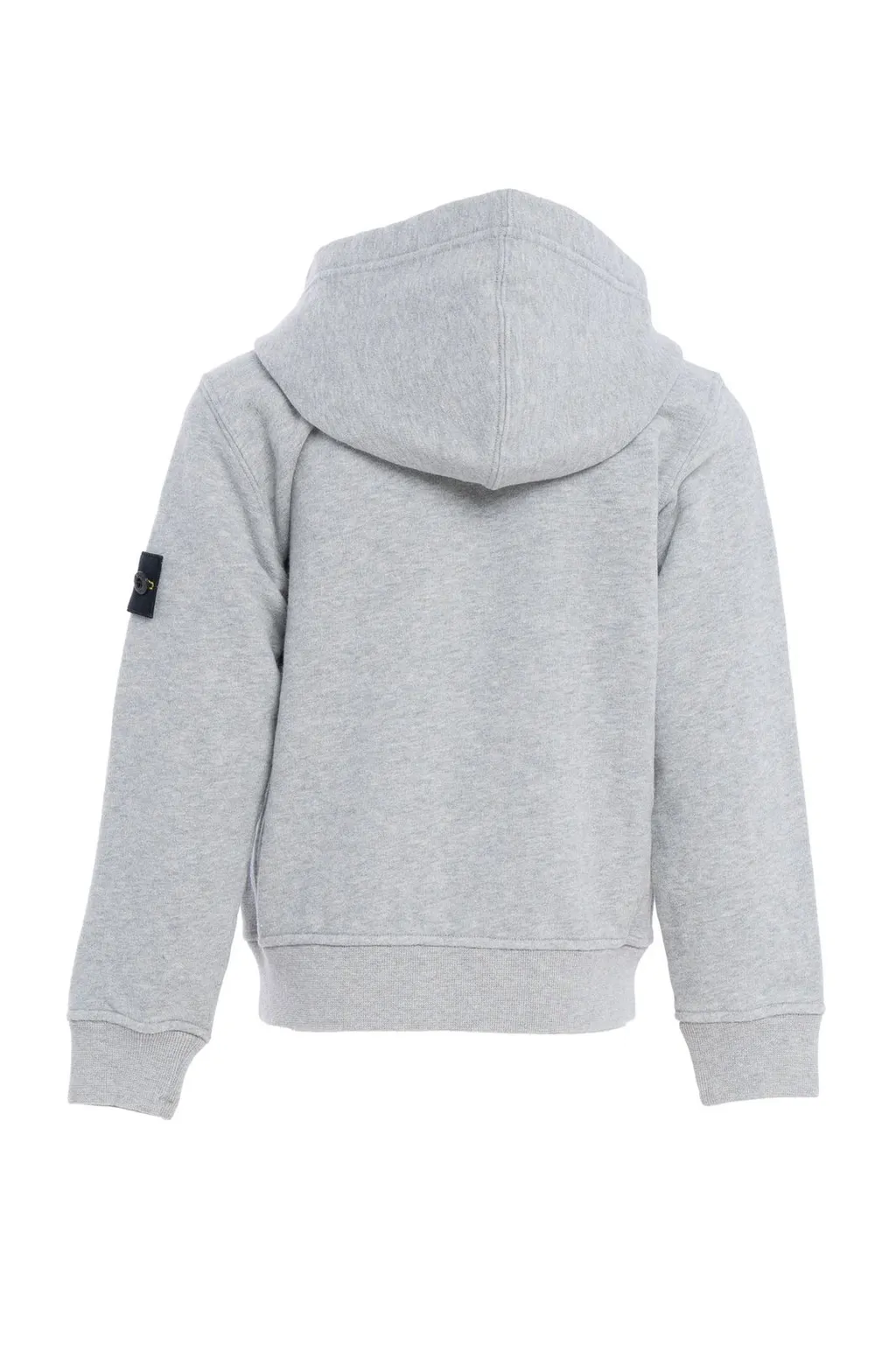 Stone Island Junior Logo Patch Zipped Hoodie