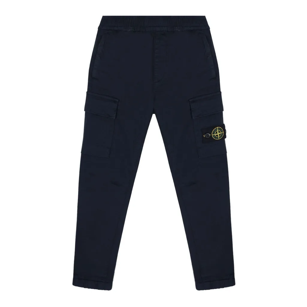 Stone Island Junior Compass Patch Cargo Pants