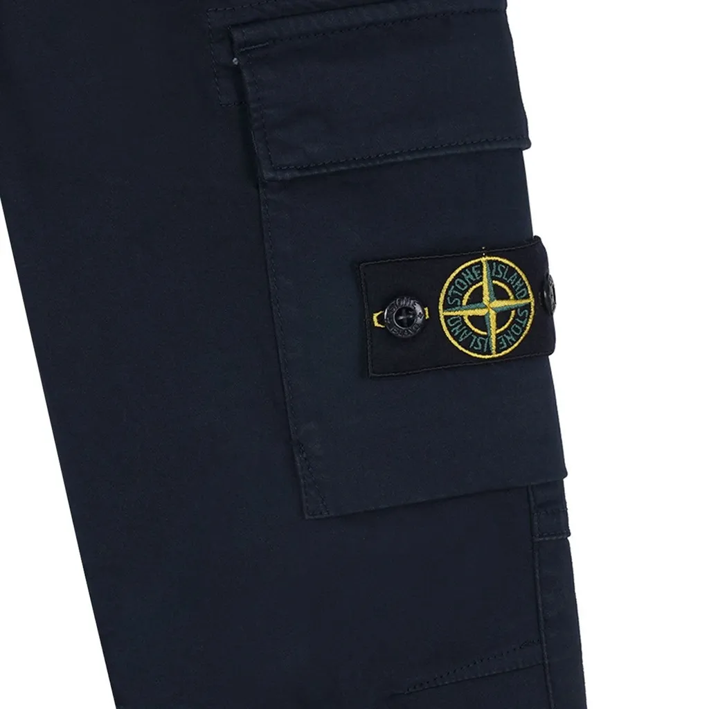 Stone Island Junior Compass Patch Cargo Pants