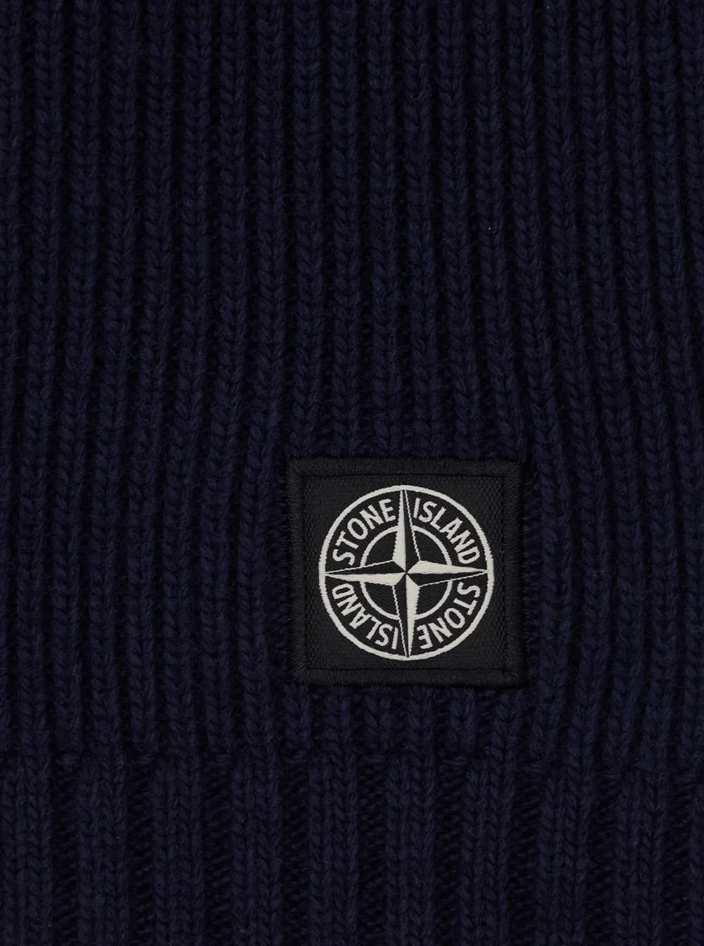 Stone Island Junior Compass Patch Knitted Neckwarmer