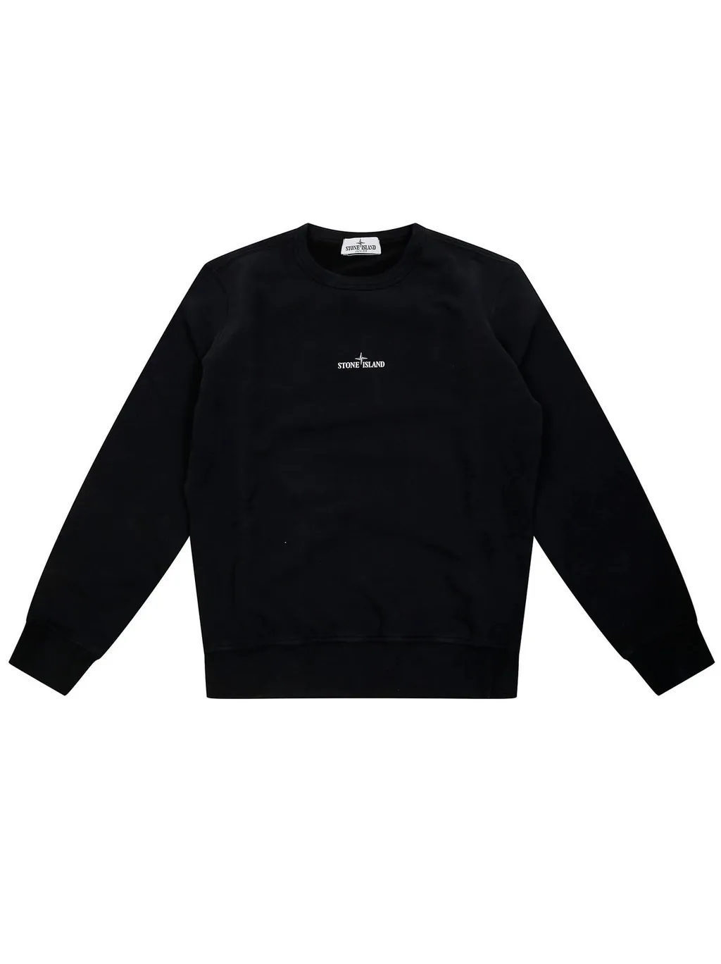 Stone Island Junior Compass Printed Crewneck Sweatshirt