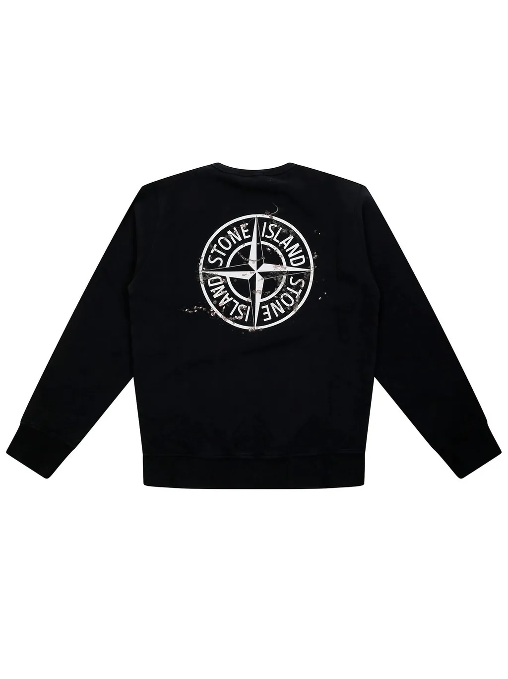 Stone Island Junior Compass Printed Crewneck Sweatshirt