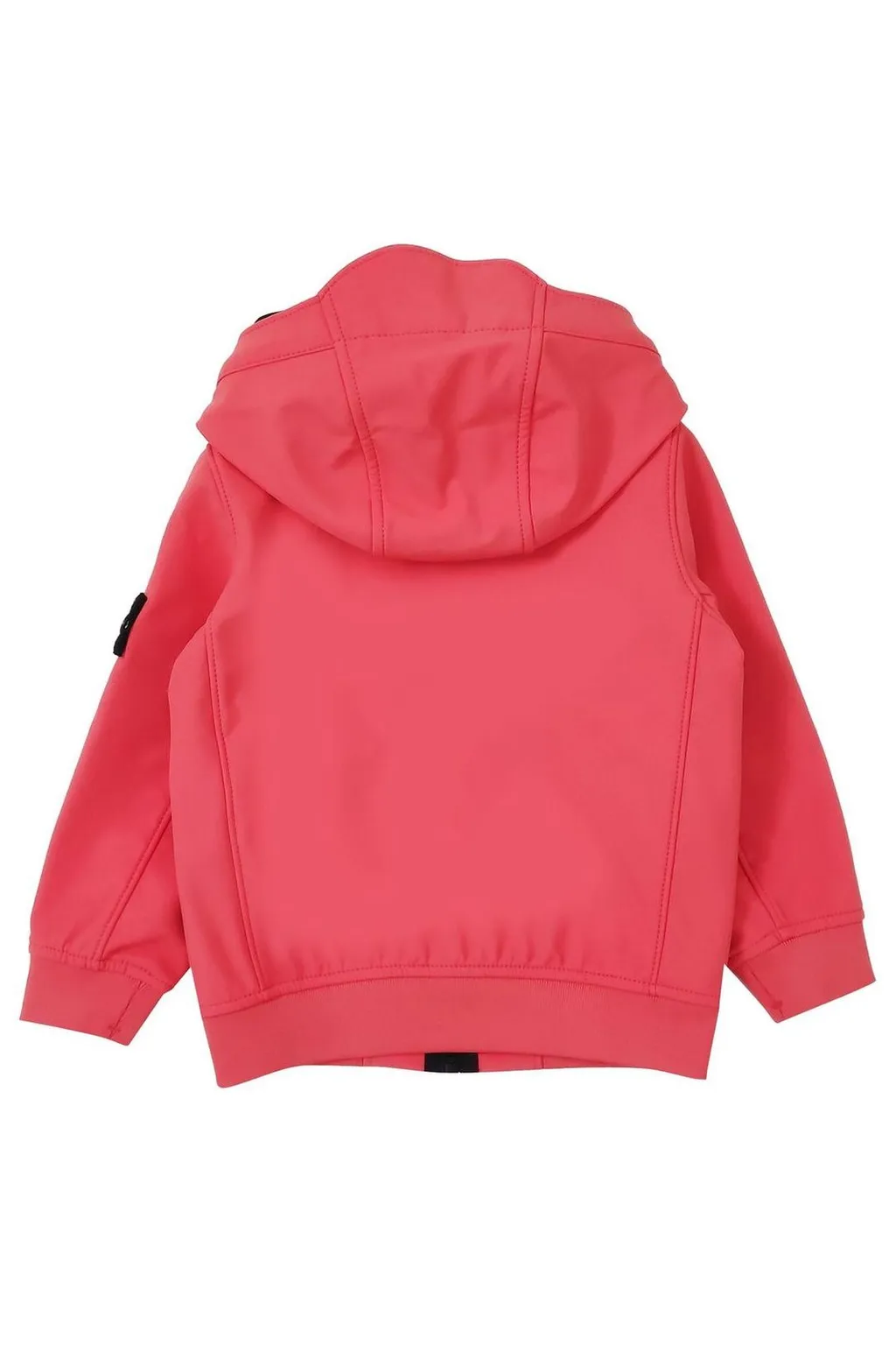 Stone Island Junior Logo-Patch Hooded Zipped Jacket