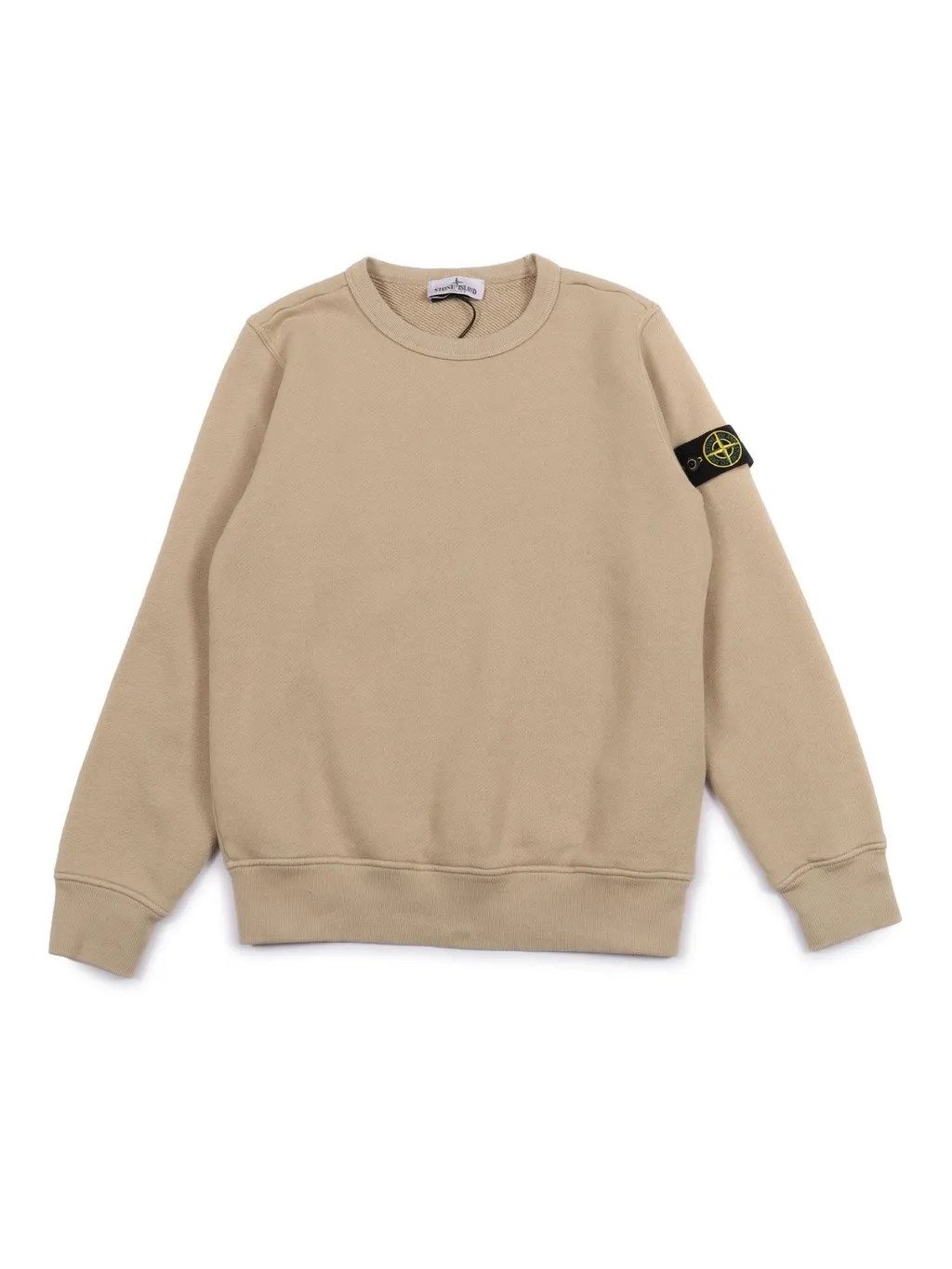 Stone Island Junior Long Sleeved Logo Patch Sweatshirt