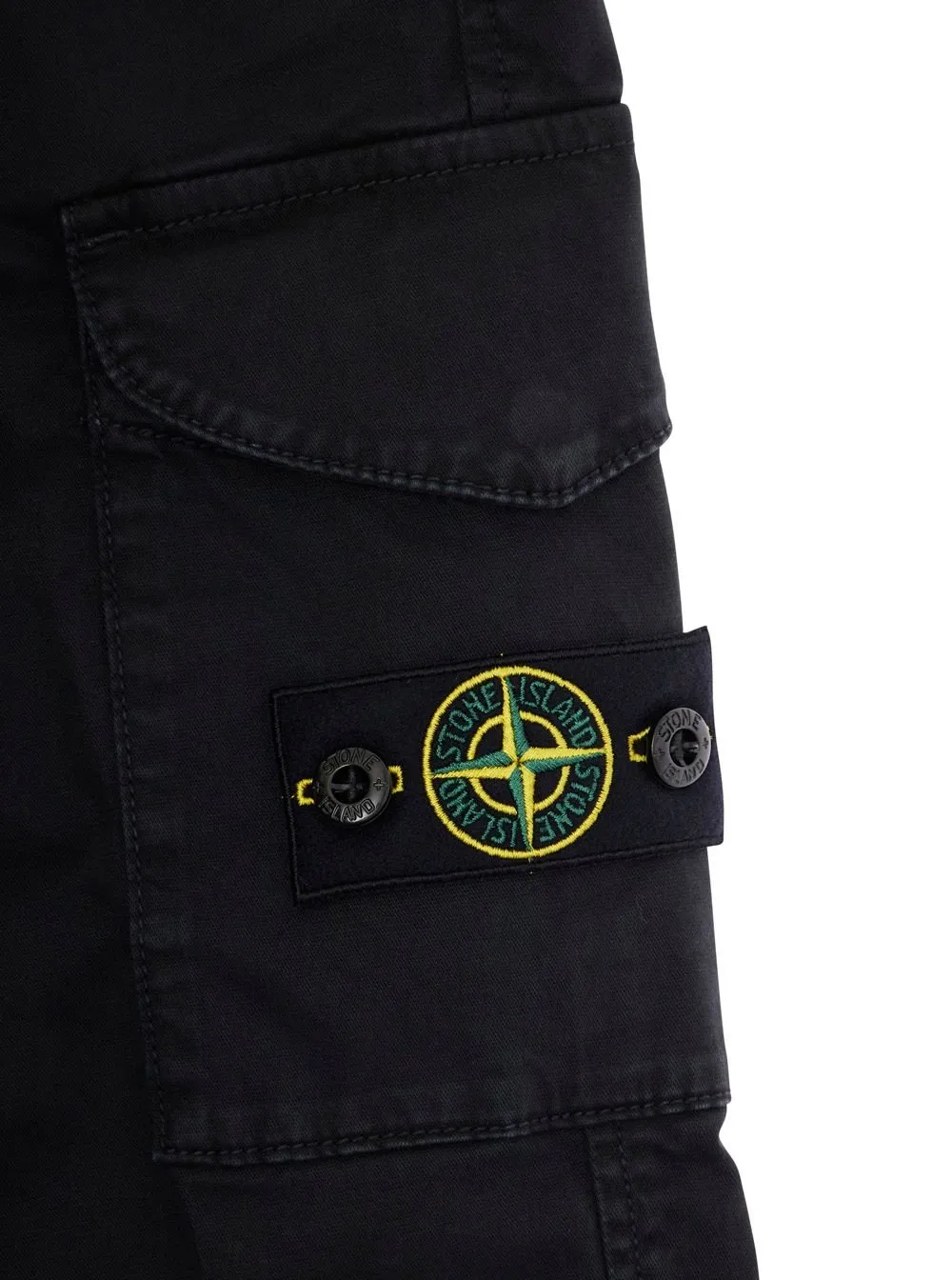 Stone Island Junior Logo Patch Cargo Trousers