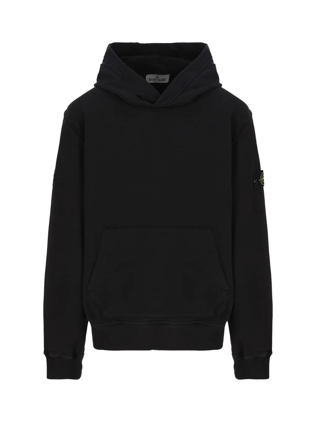 Stone Island Junior Logo Patch Long-Sleeved Hoodie