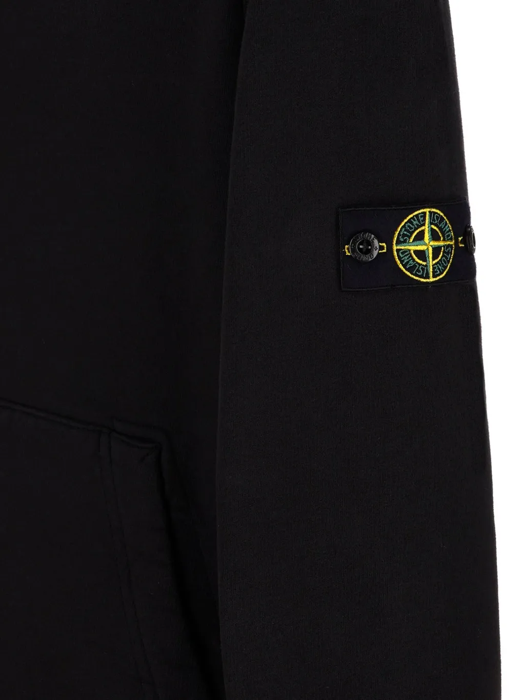 Stone Island Junior Logo Patch Long-Sleeved Hoodie