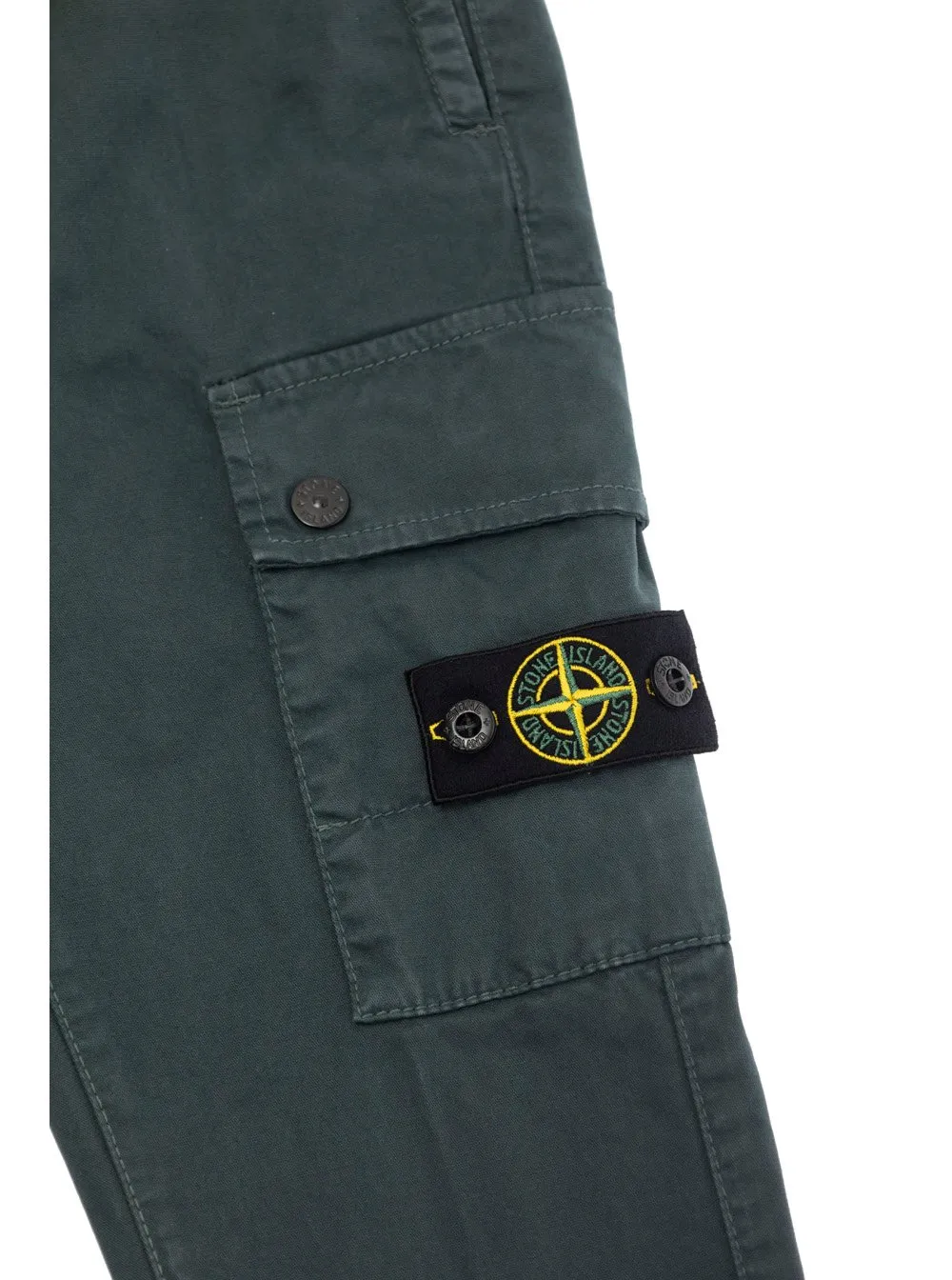 Stone Island Junior Compass-Badge Tapered-Leg Trousers