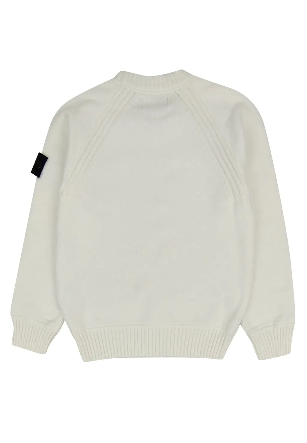Stone Island Junior Logo-Patch Crewneck Knitted Jumper