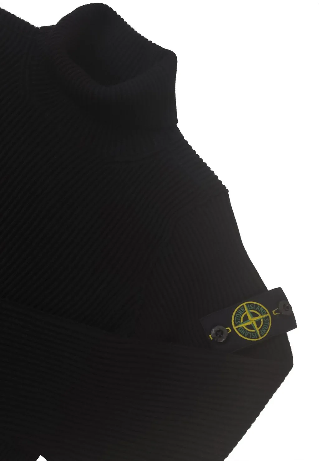 Stone Island Junior Compass-Patch Roll-Neck Jumper