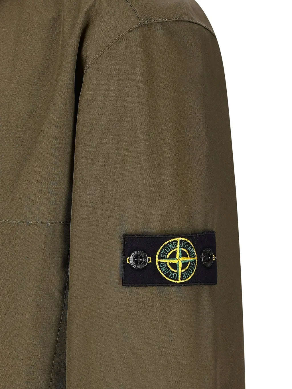 Stone Island Junior Logo Patch Zipped Jacket