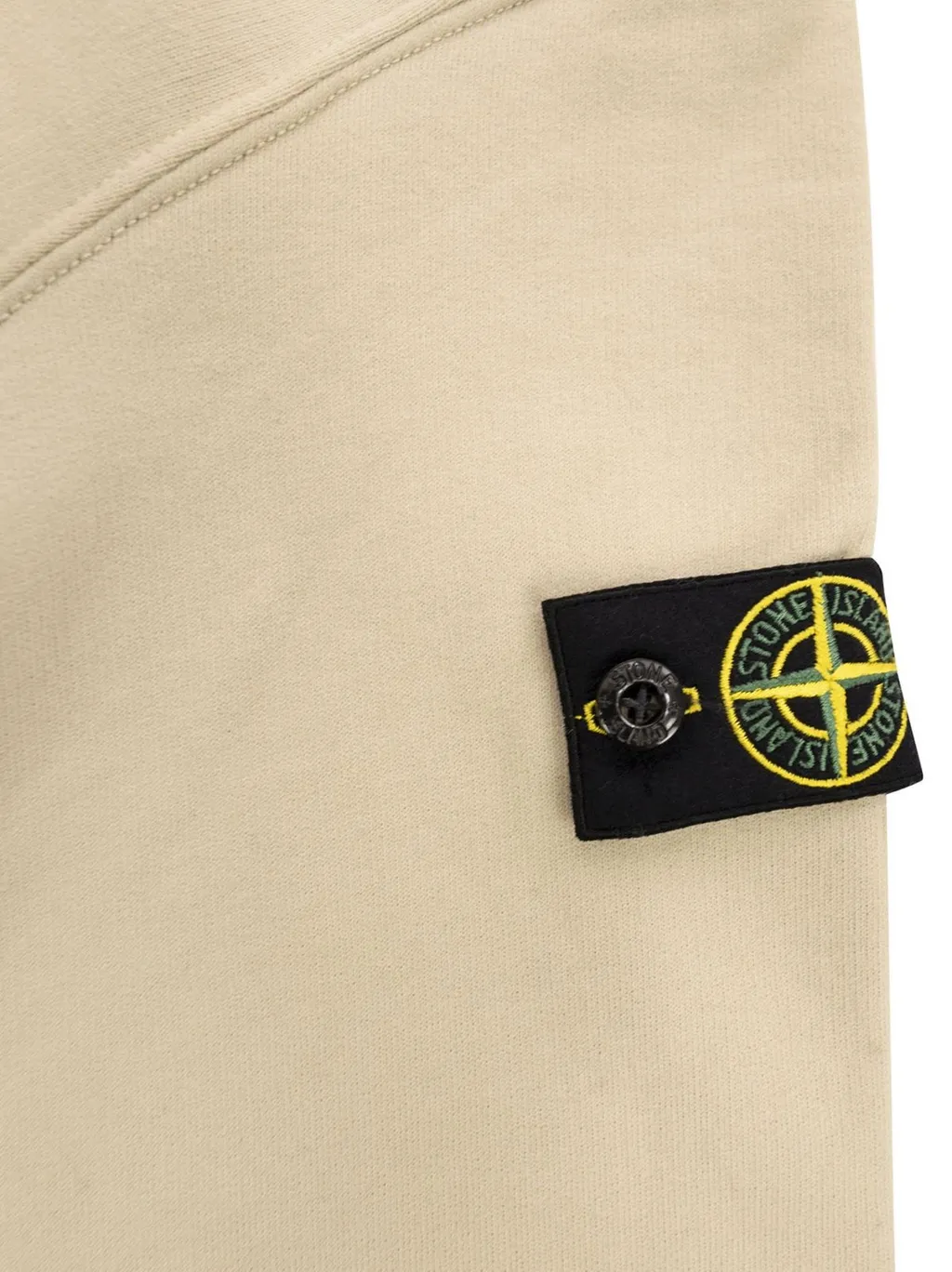 Stone Island Junior Compass Patch Zip Up Hoodie