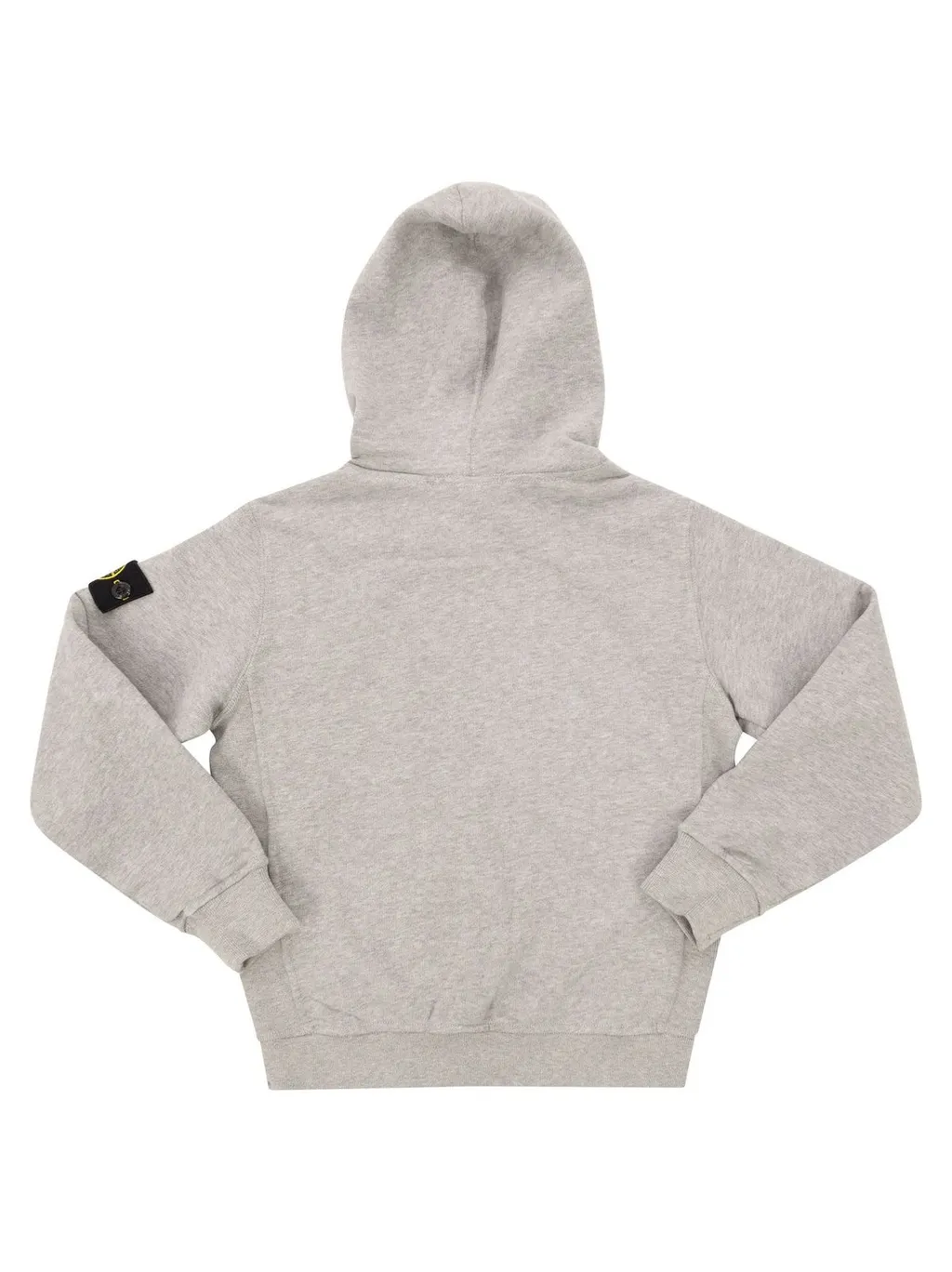Stone Island Junior Logo Patch Long Sleeved Hoodie