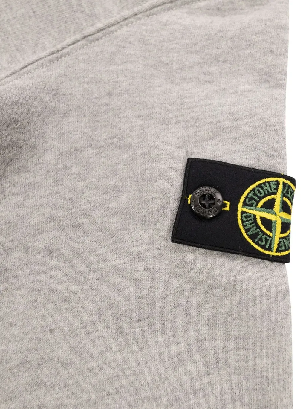 Stone Island Junior Logo Patch Long Sleeved Hoodie