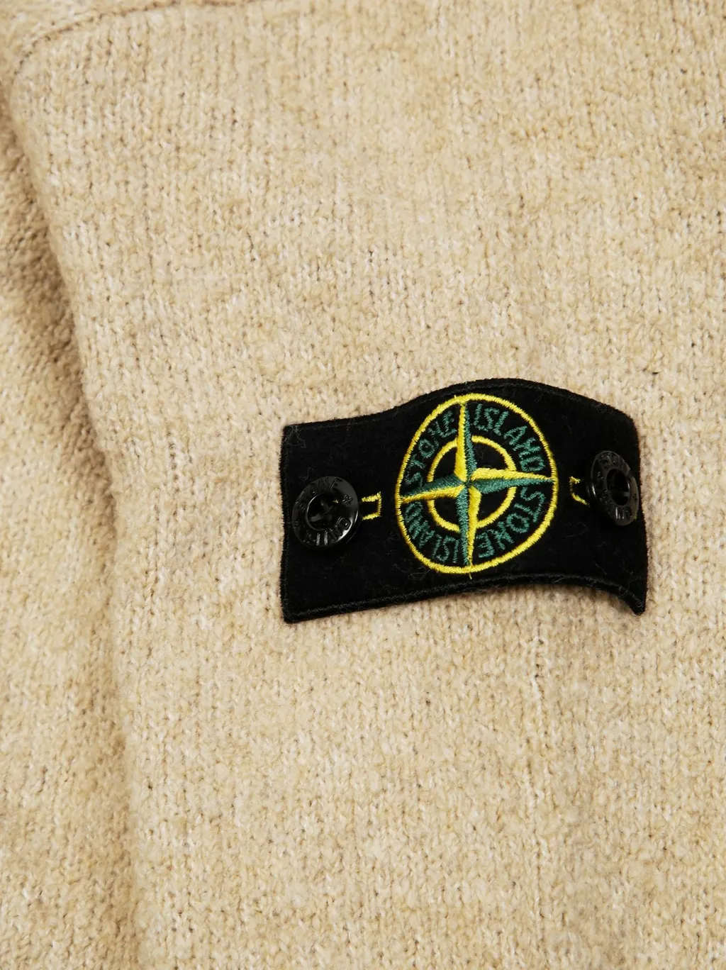 Stone Island Junior Compass Patch Crewneck Jumper