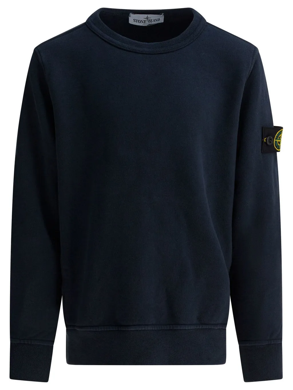Stone Island Junior Compass Patch Crewneck Sweatshirt