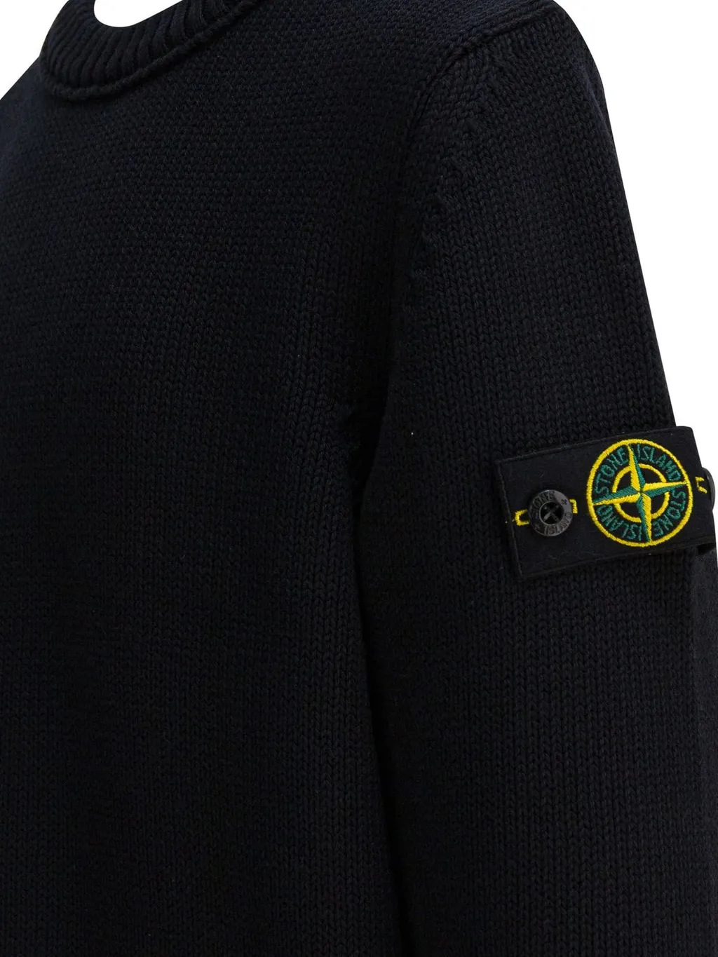 Stone Island Junior Logo Patch Knitted Jumper
