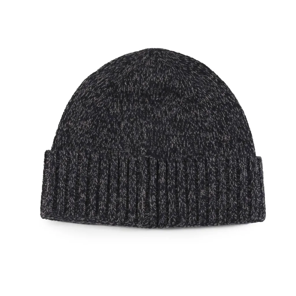 Stone Island Junior Logo-Patch MÉLange Knitted Beanie