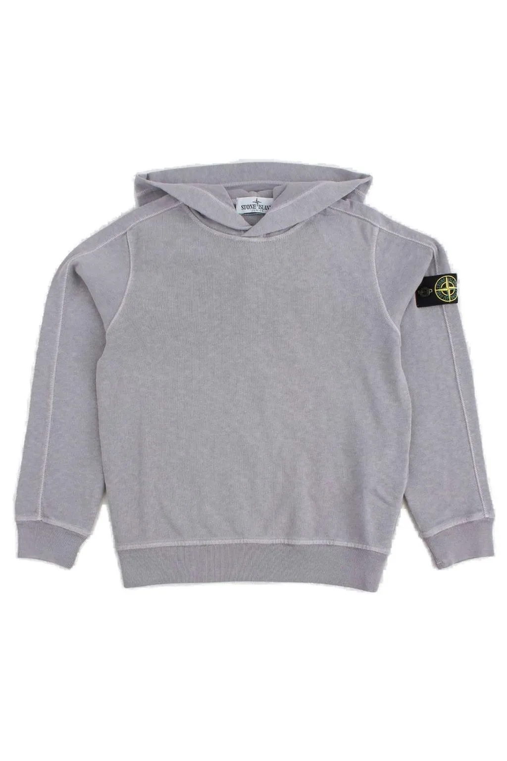 Stone Island Junior Compass Badge Jersey Hoodie