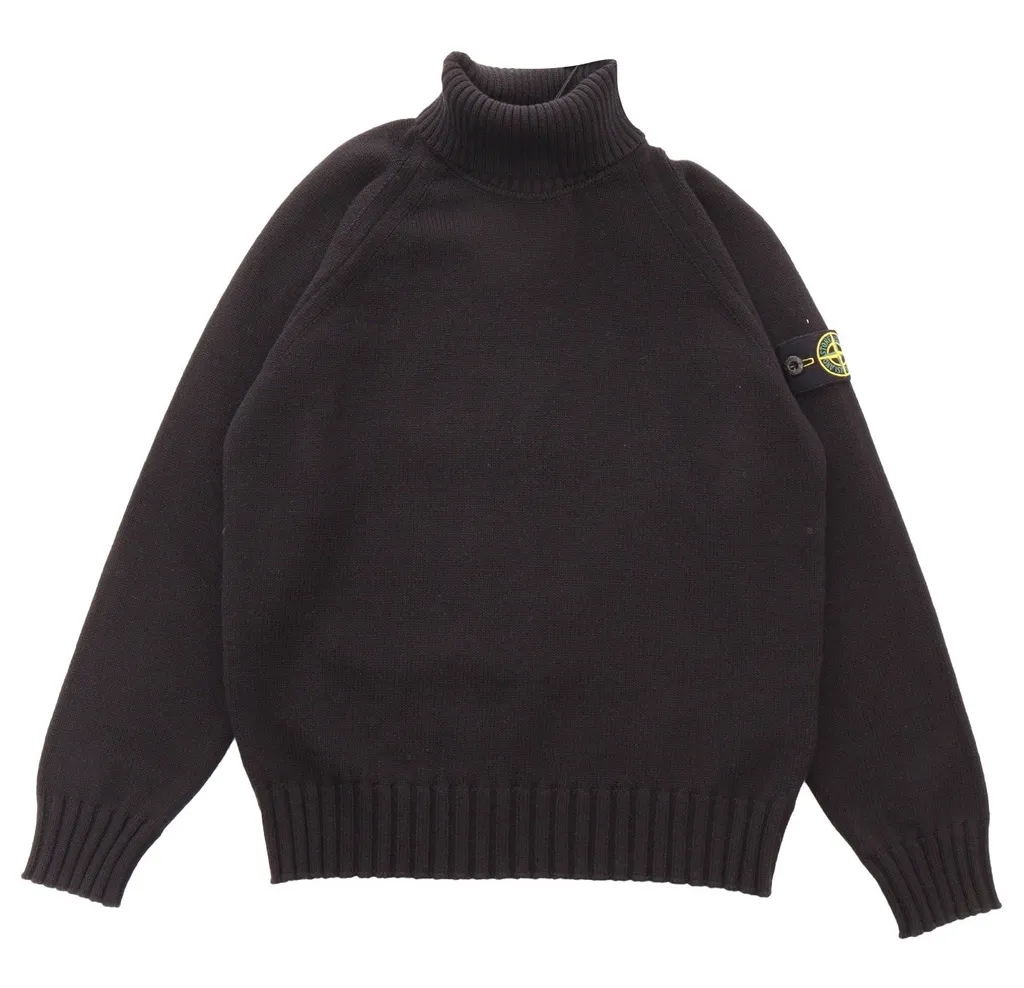 Stone Island Junior Logo Patch Knitted Jumper