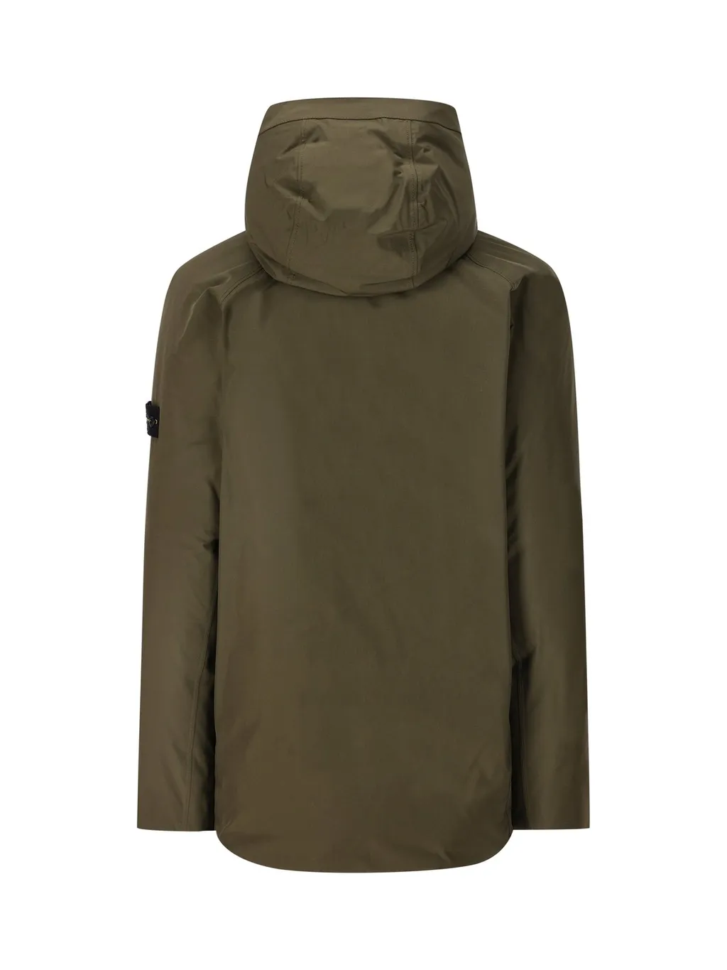 Stone Island Junior Logo Patch Hooded Down Coat