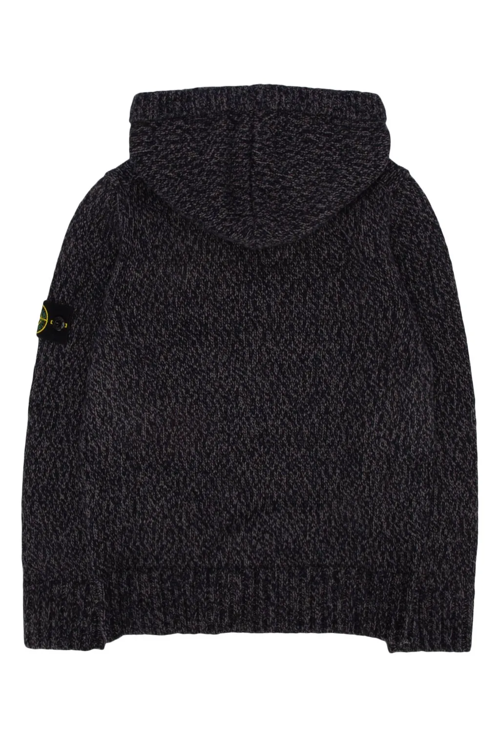 Stone Island Junior Compass-Patch Long-Sleeved Hooded Jumper