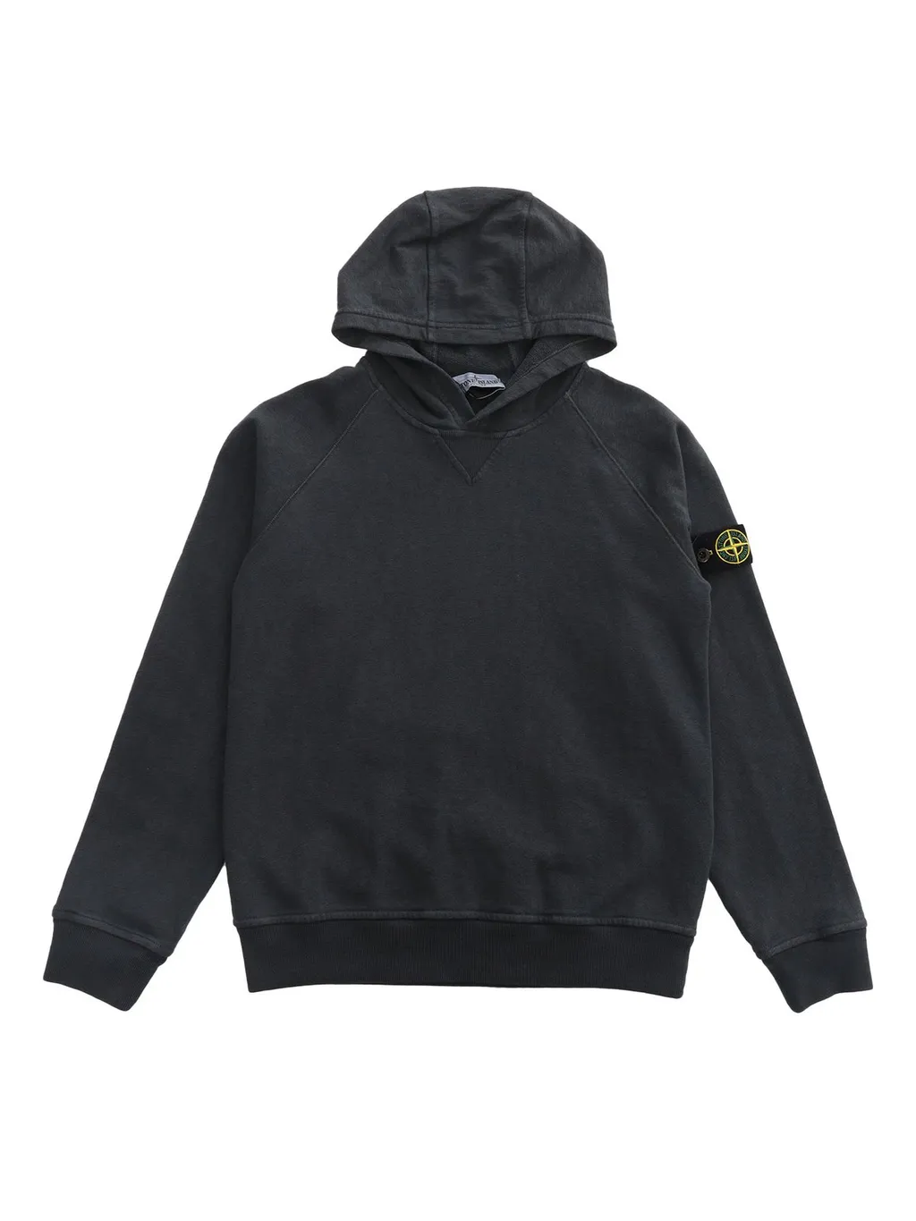 Stone Island Junior Compass-Badge Long-Sleeved Hoodie