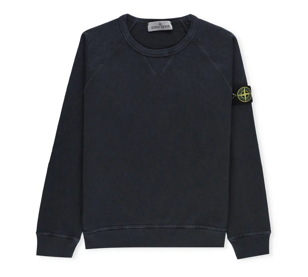 Stone Island Junior Compass-Patch Crewneck Sweatshirt
