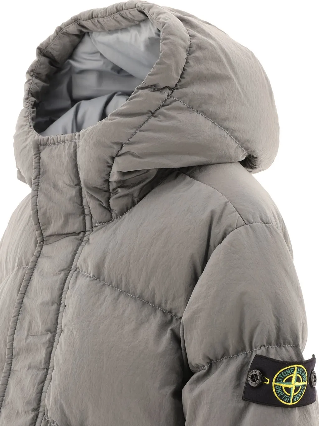 Stone Island Junior Compass-Badge Quilted Jacket