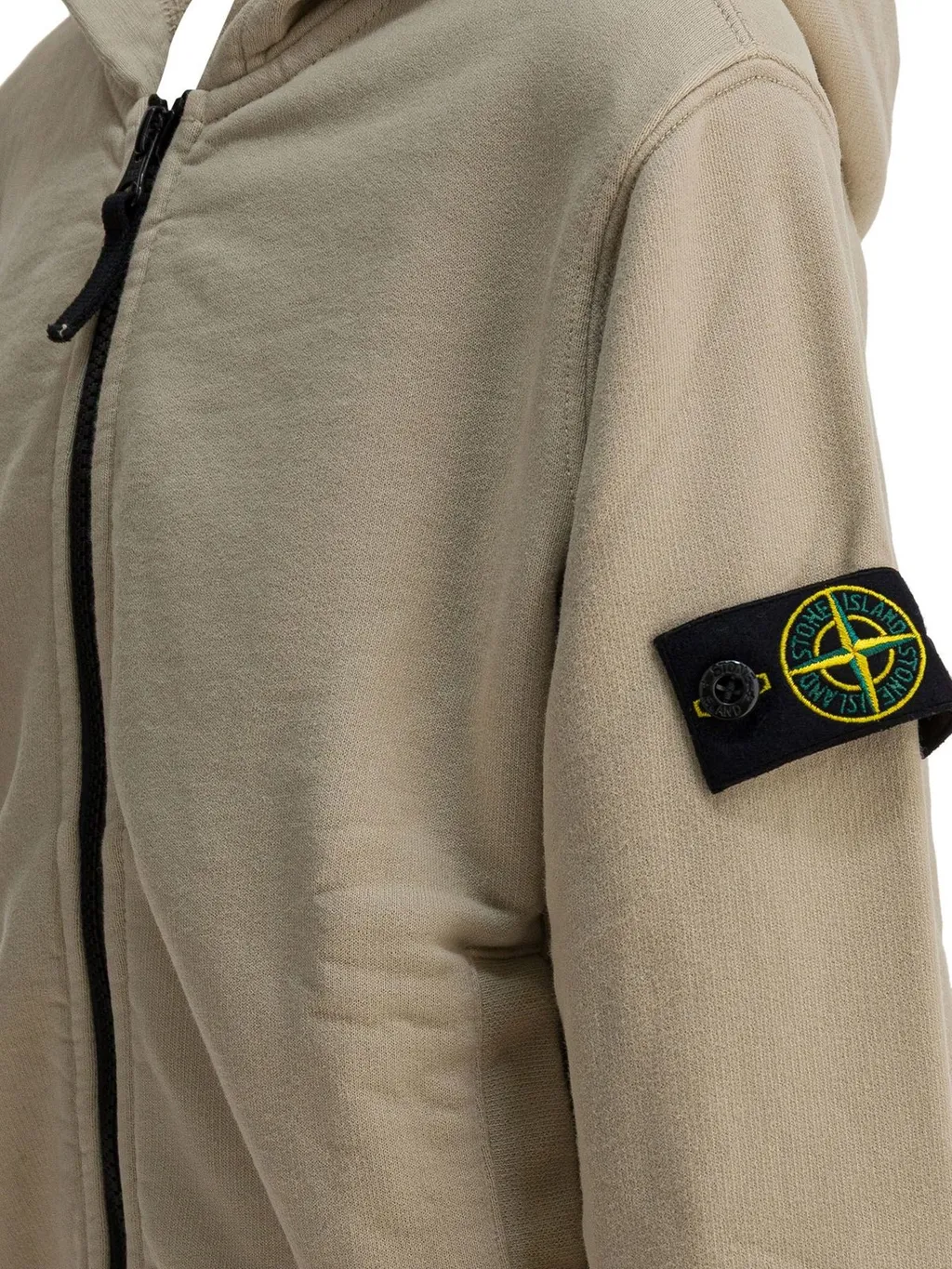 Stone Island Junior Compass Patch Zip-Up Hoodie