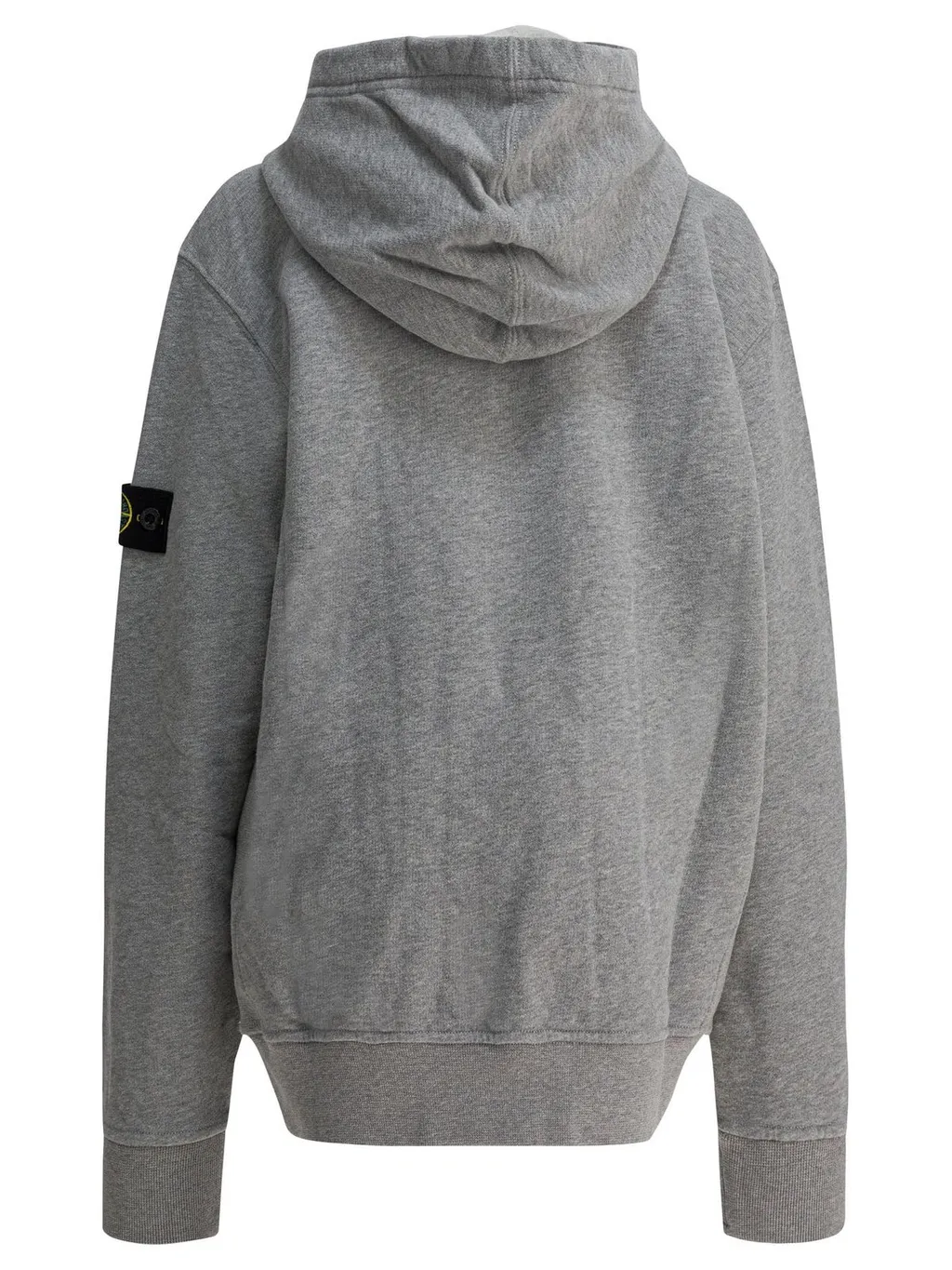 Stone Island Junior Logo Patch Long Sleeved Hoodie