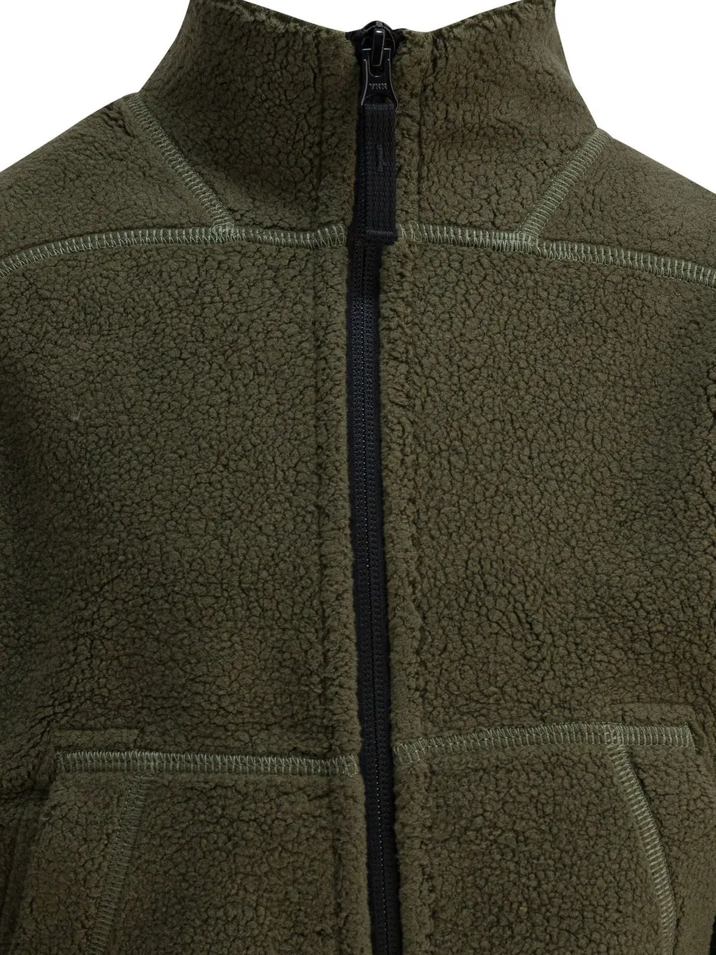 Stone Island Junior Logo Patch Zip-Up Fleece Jacket