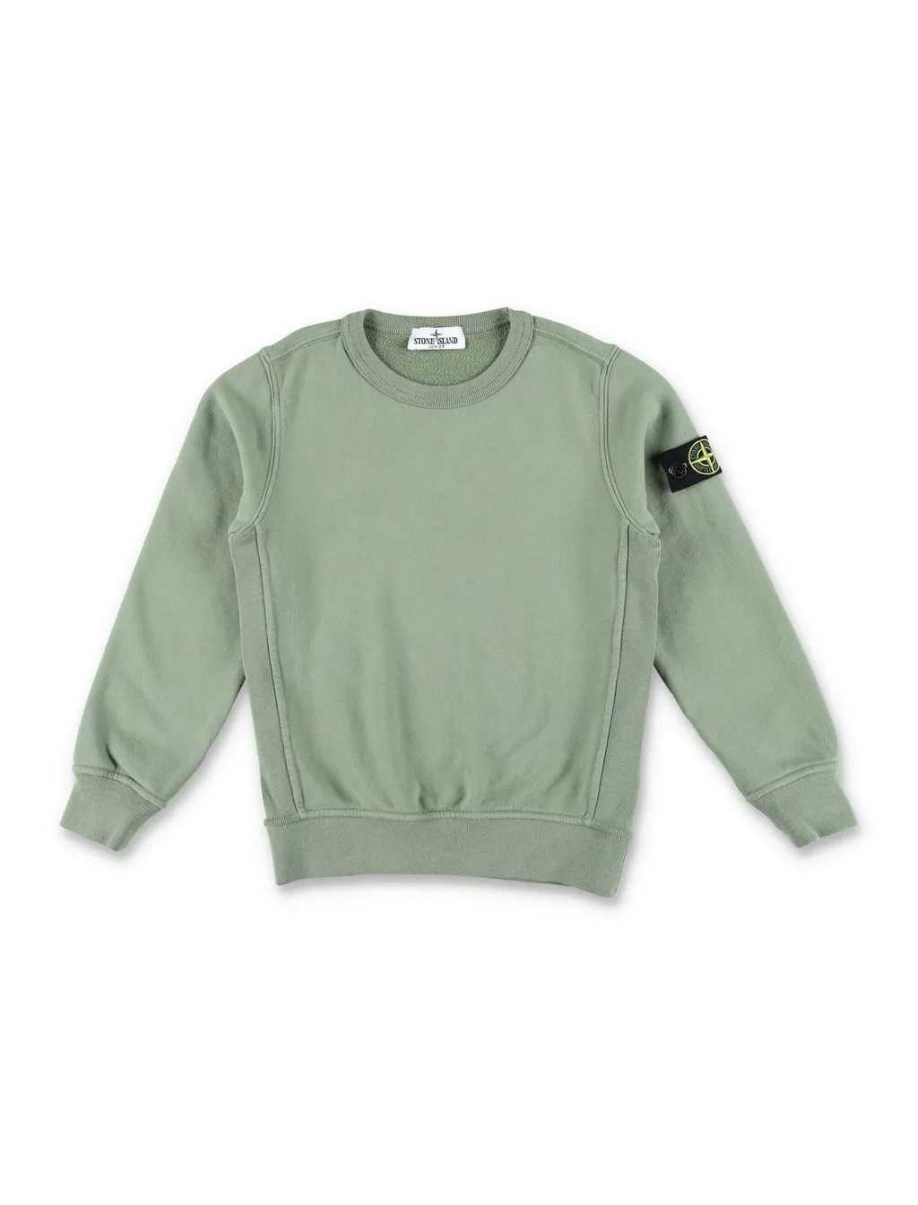 Stone Island Junior Compass Patch Crewneck Sweatshirt
