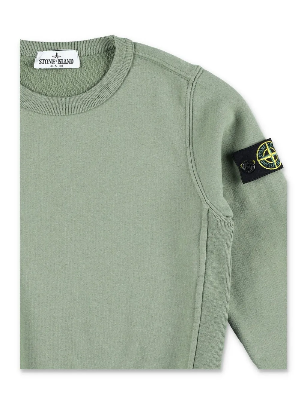 Stone Island Junior Compass Patch Crewneck Sweatshirt