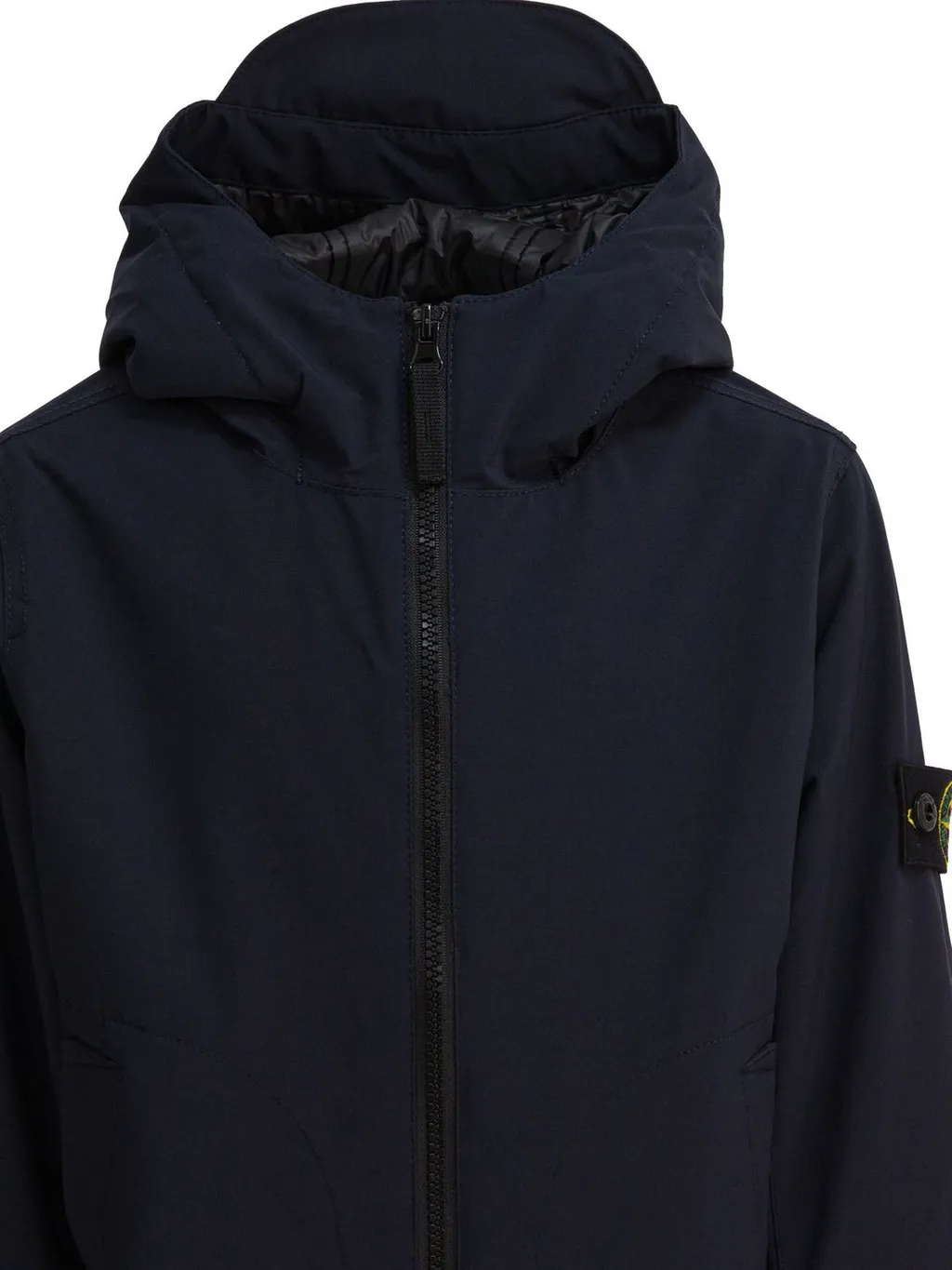 Stone Island Junior Compass Patch Hooded Jacket