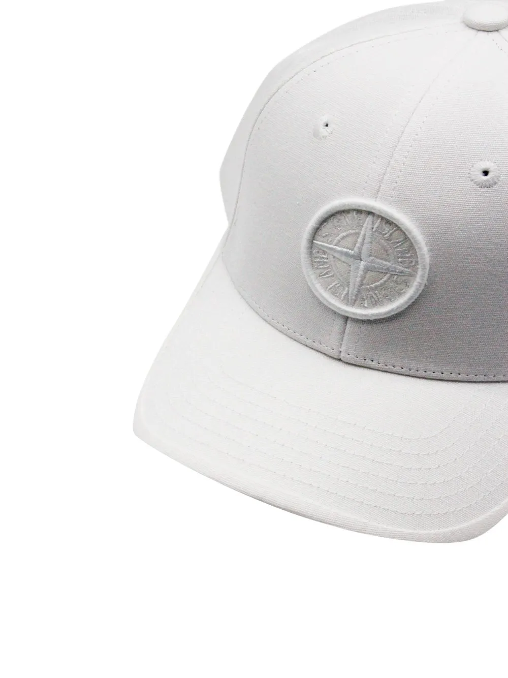 Stone Island Junior Compass-Motif Curved Peak Baseball Cap