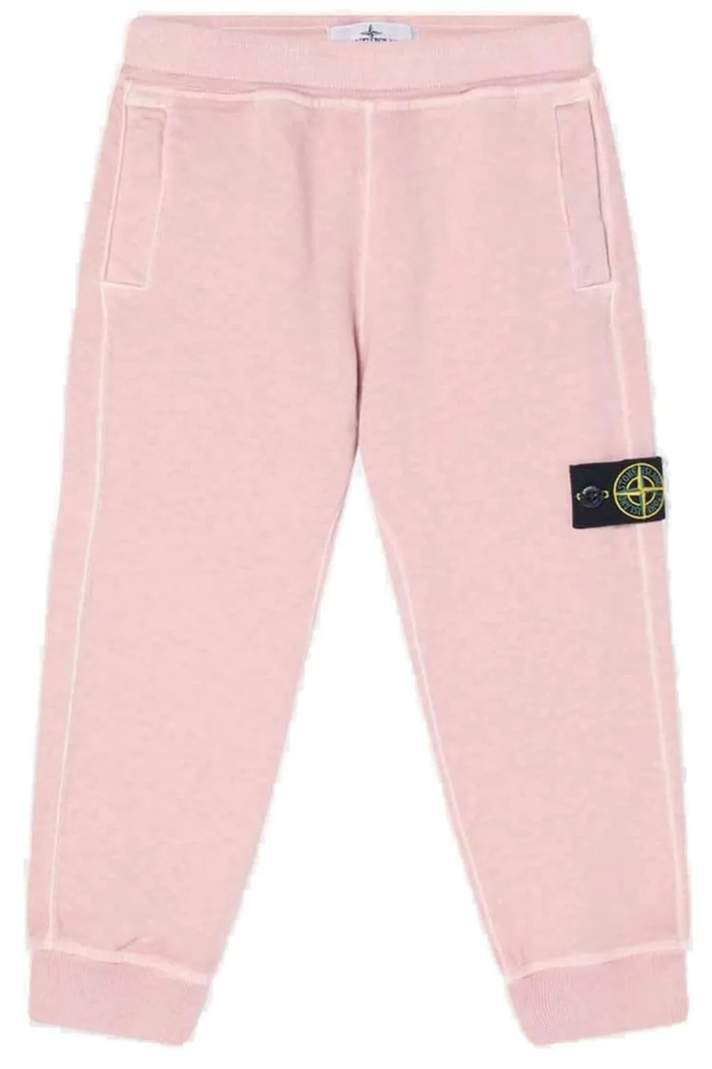 Stone Island Junior Logo Embroidered Straight Leg Pants