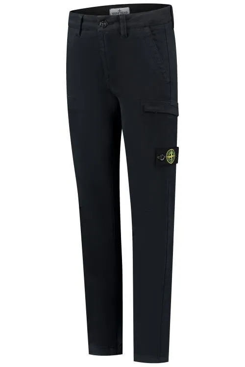 Stone Island Junior Logo Patch Pants