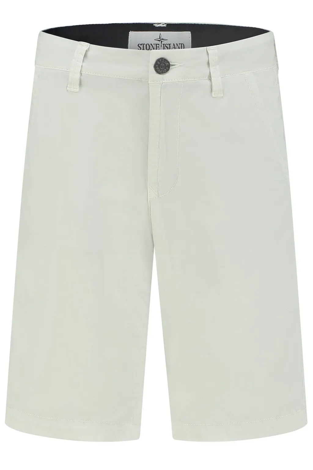 Stone Island Junior Button Detailed Logo Patch Shorts