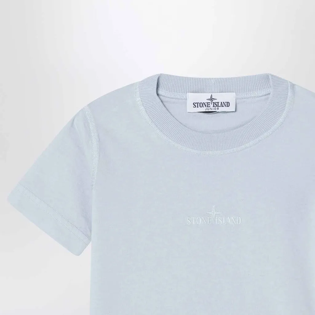 Stone Island Junior Logo Embroidered Crewneck T-Shirt