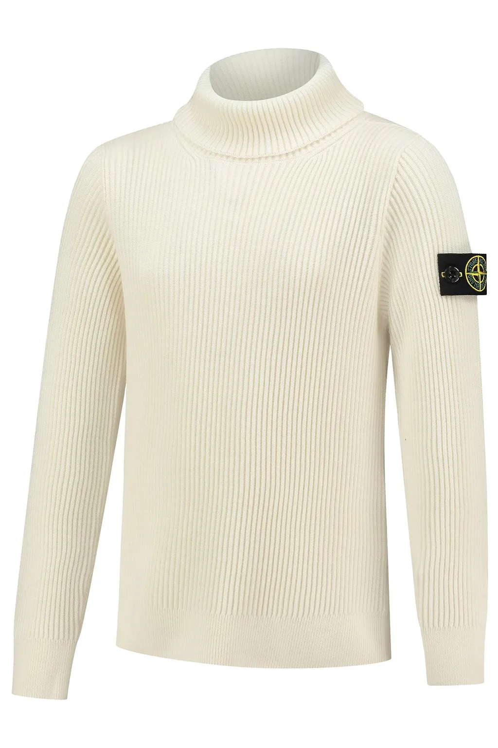 Stone Island Junior Compass-Patch Roll-Neck Jumper