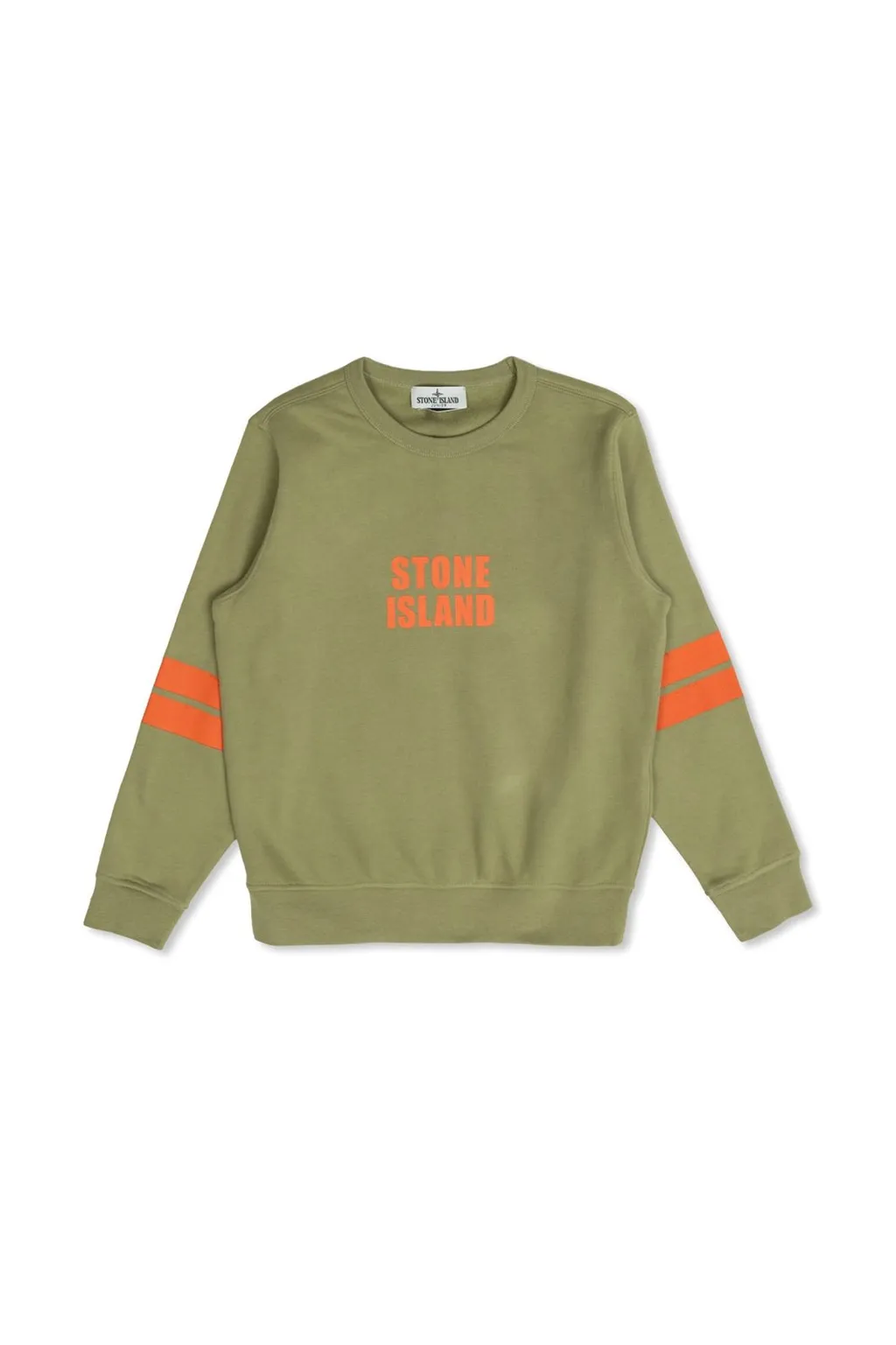 Stone Island Junior Logo Printed Crewneck Sweatshirt