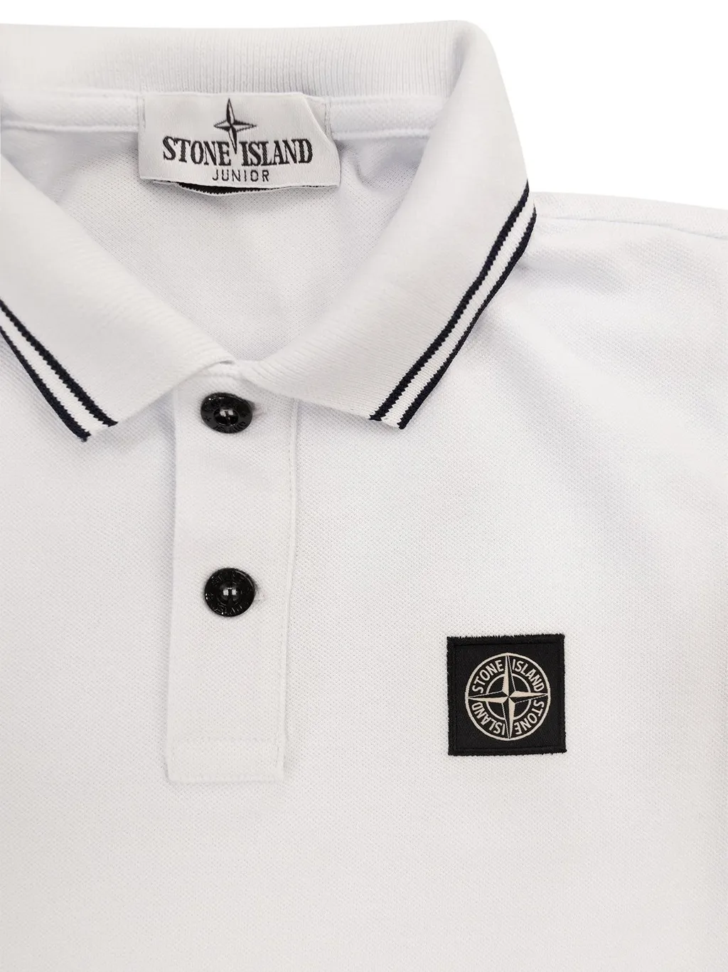 Stone Island Junior Logo Patch Polo Shirt