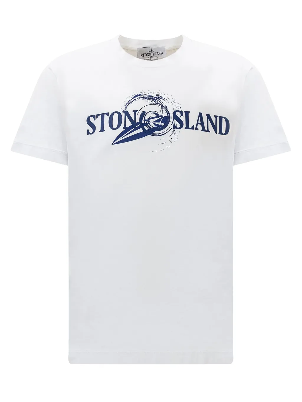 Stone Island Junior Logo Printed Crewneck T-Shirt