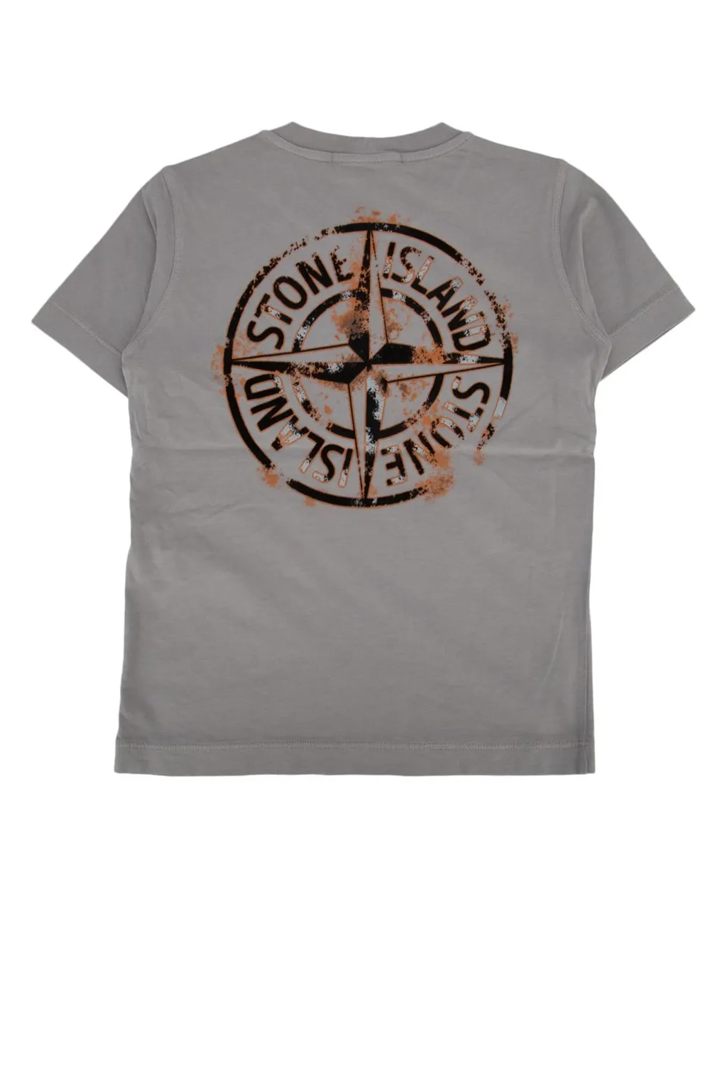 Stone Island Junior Logo Printed Crewneck T-Shirt