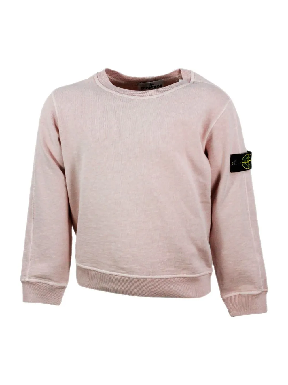 Stone Island Junior Long Sleeve Crewneck Sweatshirt