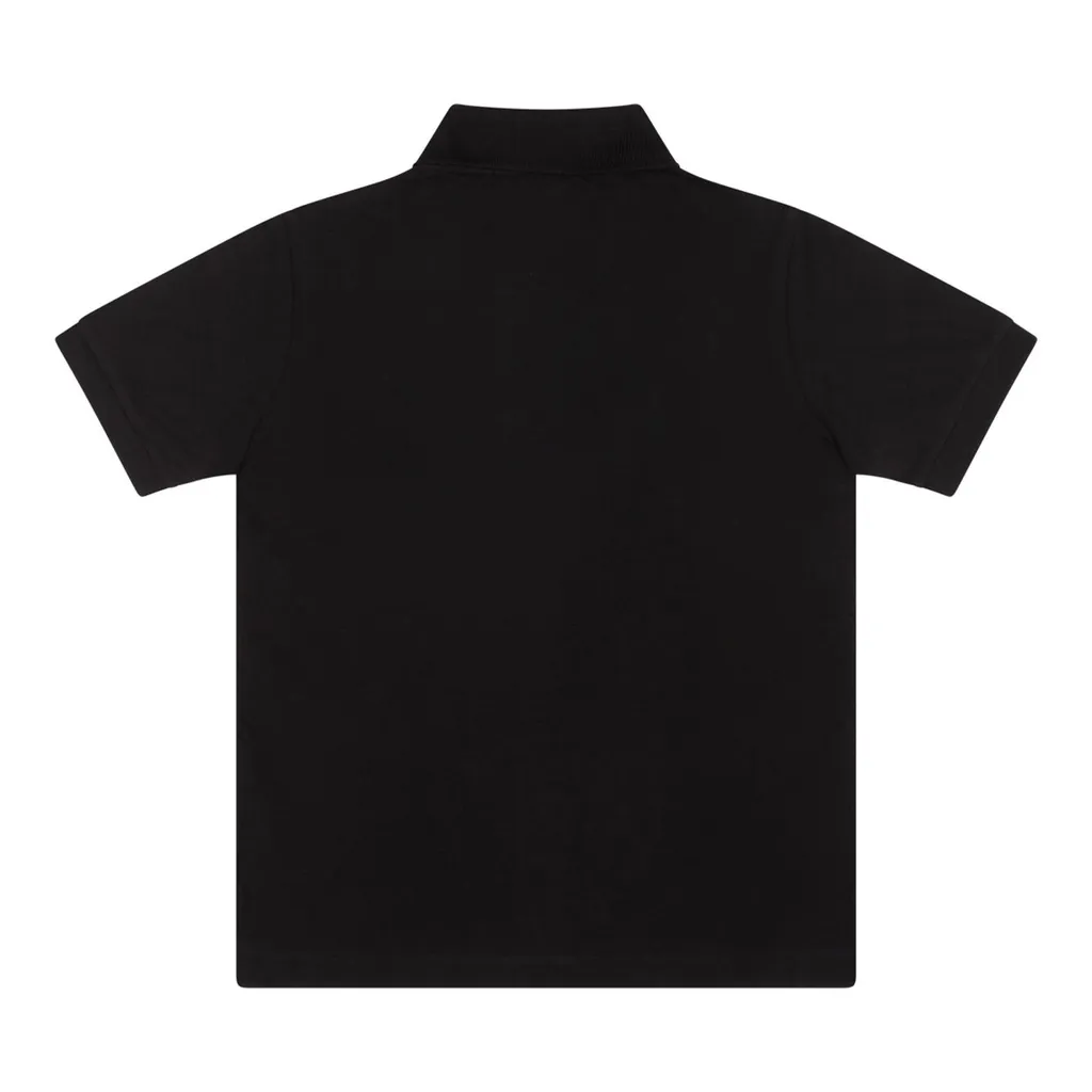 Stone Island Junior Logo Patch Buttoned Polo Shirt